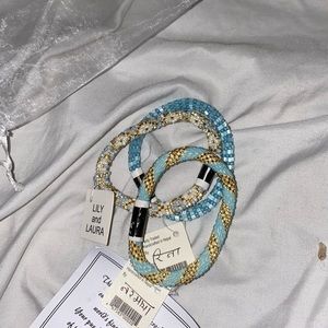 Set of three Lilly and Laura bracelets